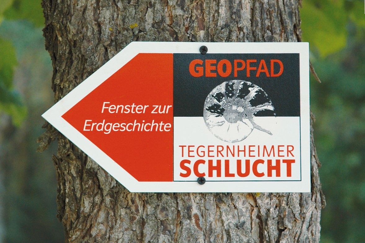 Schild Tegernheim Geopfad 