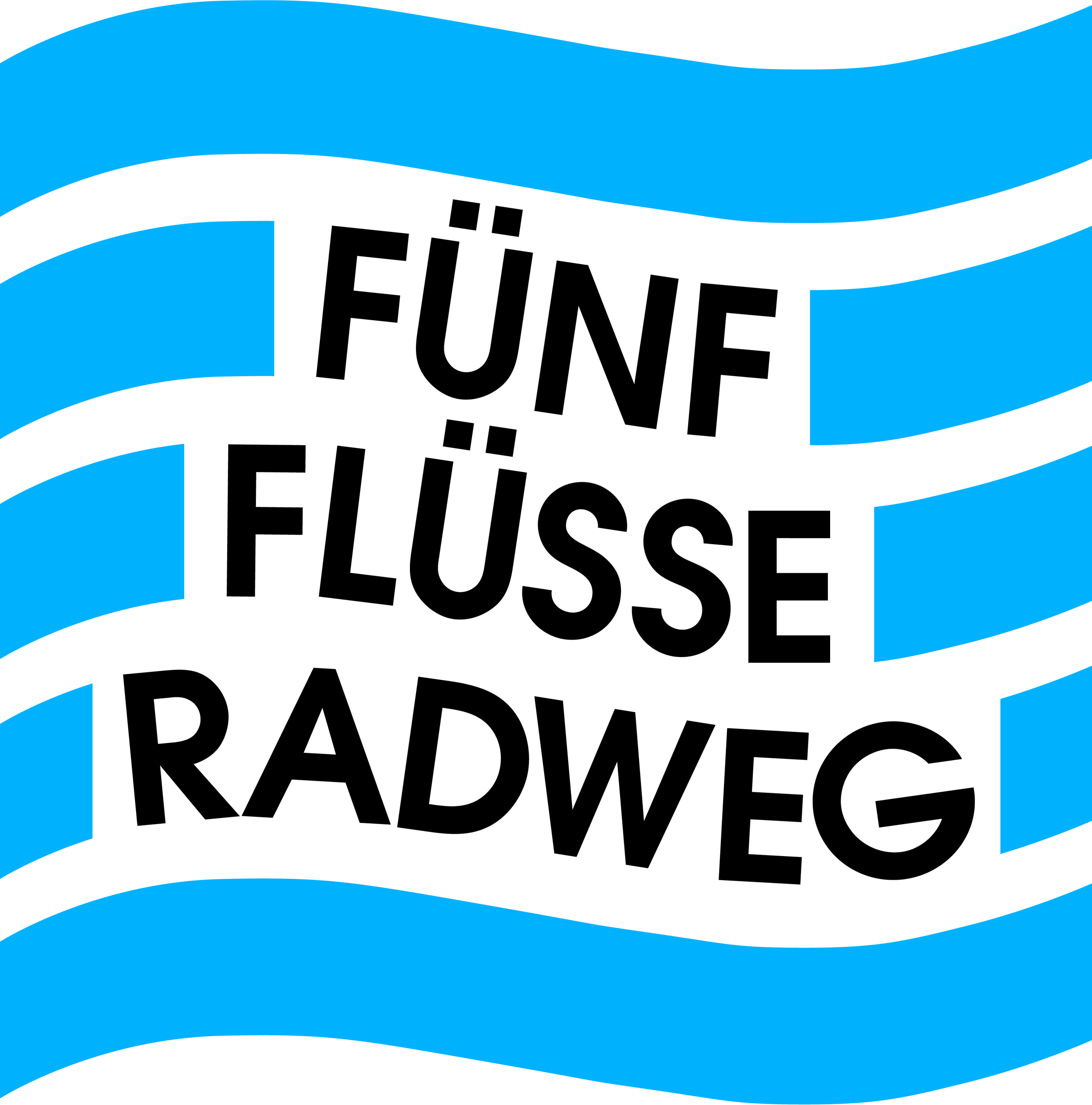 Logo des Fünf-Flüsse-Radweges